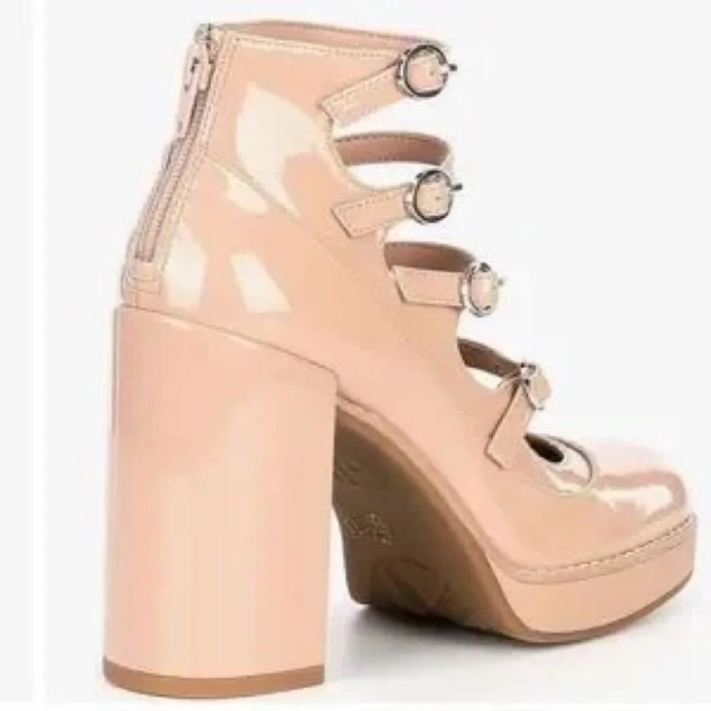 GB Love-Again Multi Strap Mary Jane Platform Pumps new in film